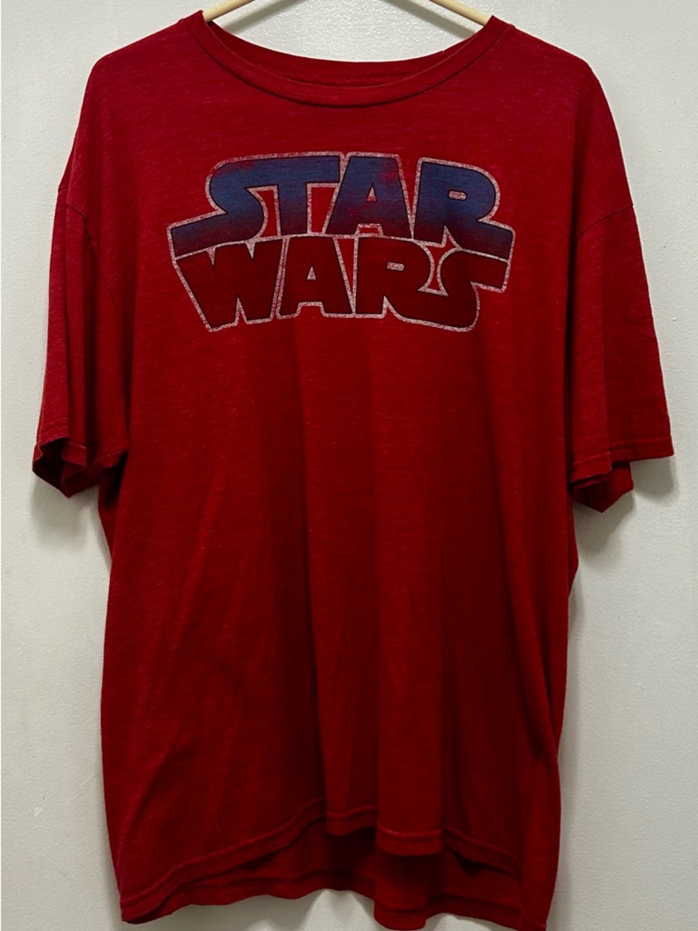 Star Wars Red Tee with Blue Logo